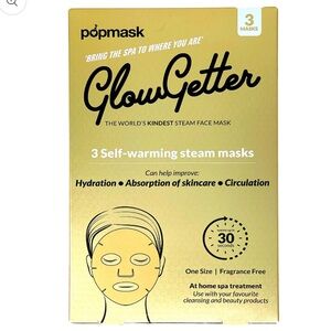 Popmask GlowGetter Self-Warming Facial Masks 3 Pack BRAND NEW/SEALED